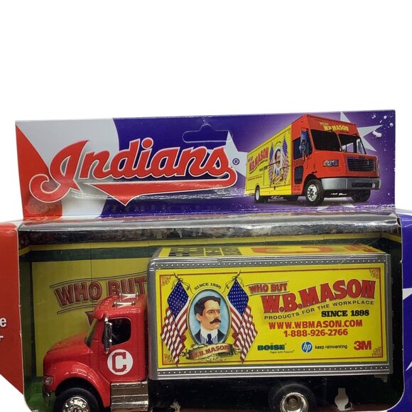 W.B. Mason Die-Cast Delivery Truck Toy Age 3+ 6” Cleveland Indians - Picture 4 of 6